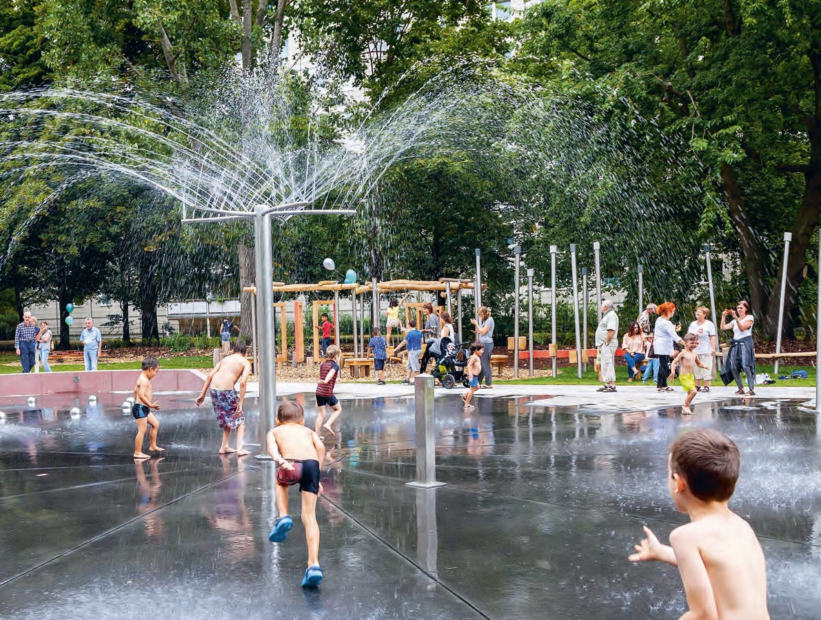 Umbau der Plansche Weydemeyerstraße in einen Wasserspielplatz – Foto 1
